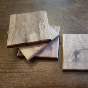 Walnut coasters ( set of 4)